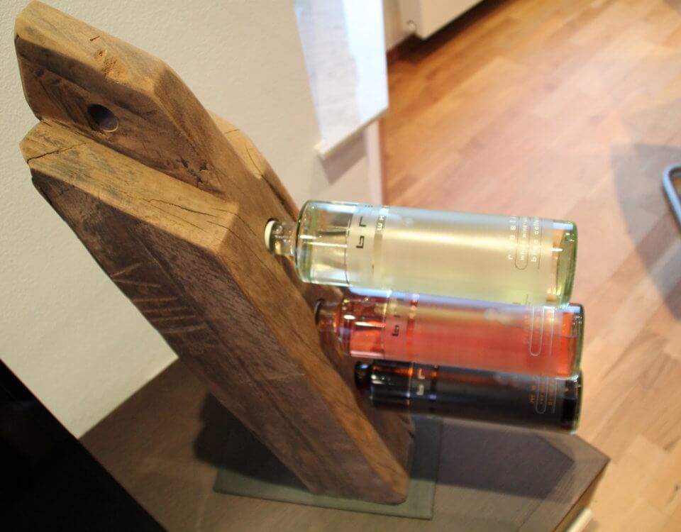 balken everlasting oak Weinflaschen Hater aus Massivholz